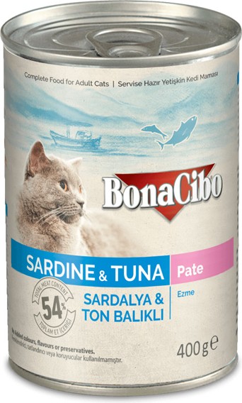 Animalerie Tunisie 3 boites Paté sardine&thon cat adult (400gr x 3) - Boites - 15 TND - PHENIX